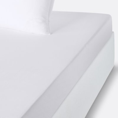 Lenzuolo con angoli balza 30 cm, microfibra riciclata SO'HOME
