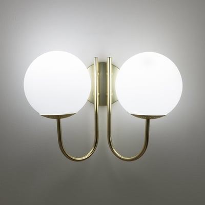 Moricio Opaline Glass & Brass Wall Light LA REDOUTE INTERIEURS