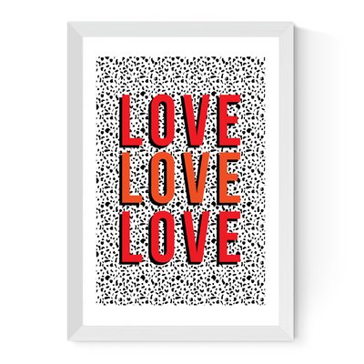 Love Love Love by The Native State Print EAST END PRINTS