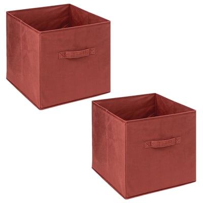 Lot de 2 boites de rangement carrées en tissu MIX'N MODUL TOILINUX
