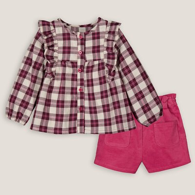 2-delig Ensemble, blouse en short LA REDOUTE COLLECTIONS