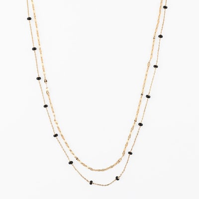 Collier 2 rangs chaînes fines BALABOOSTE