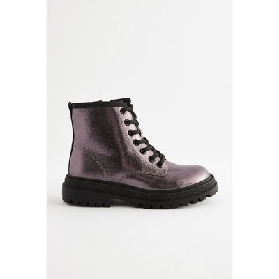 Bottines fourrées à lacets coupe classique NEXT