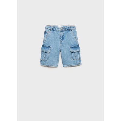 Bermuda en jean cargo MANGO KIDS