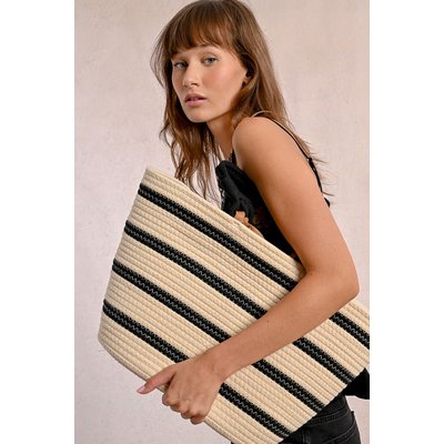 Sac panier rayé MOLLY BRACKEN
