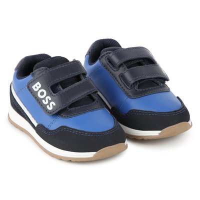 Baskets  en cuir de vachette BOSS KIDSWEAR