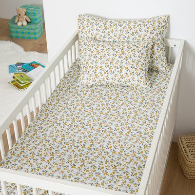 Drap-housse bébé 20% coton recyclé, Poire LA REDOUTE INTERIEURS