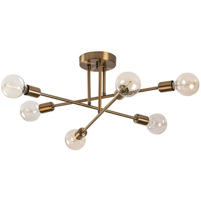 Suspension en métal Flower Doré antique HANAH HOME
