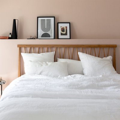 Housse de couette unie en lin, Made in France, FLEUR DE SEL A DEMAIN