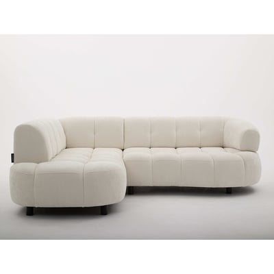Canapé d'angle convertible 3 places en tissu lisse, LOVELY BOBOCHIC