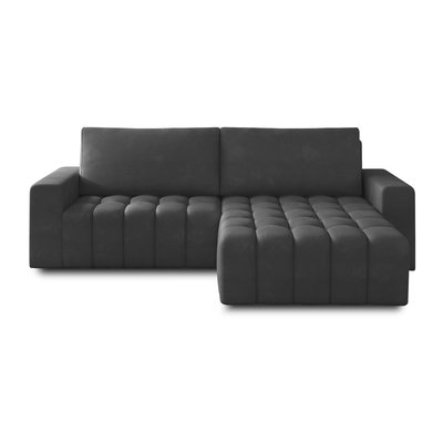 Canapé d'Angle Convertible en Velours 4 places - CORDOVA LISA DESIGN