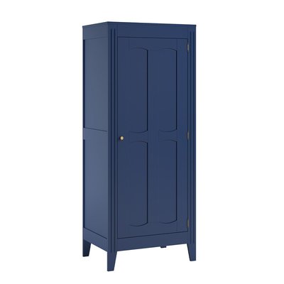 Armoire 1 Porte avec Étagères et Penderie L80.5 x H196.8 cm - Milenne CALICOSY