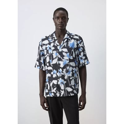 Chemise imprimée col bowling MANGO MAN
