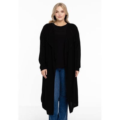 Gilet long laine noir femme La Redoute