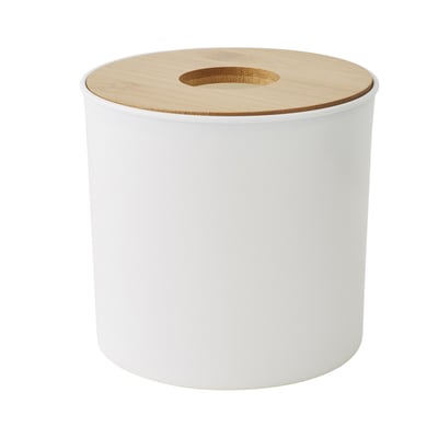 Poubelle à coton couvercle bambou 1.5L PRIMA GUY LEVASSEUR