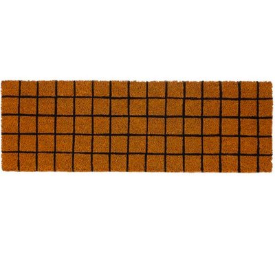 Paillasson Long Étroit Coco Carreaux - 75x25cm WADIGA