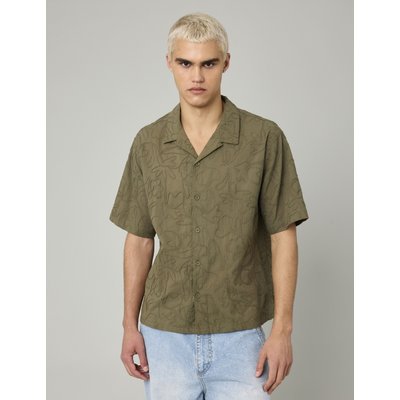 Chemise manches courtes brodée BZB