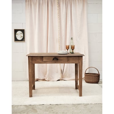 Petite table à manger en bois massif Romy N°1546 - Bon état DEBONGOUT