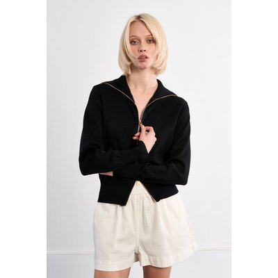 Gilet double-zippé en maille LILI SIDONIO