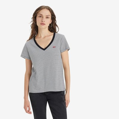 Tshirt à rayures, logo devant, col V LEVI'S