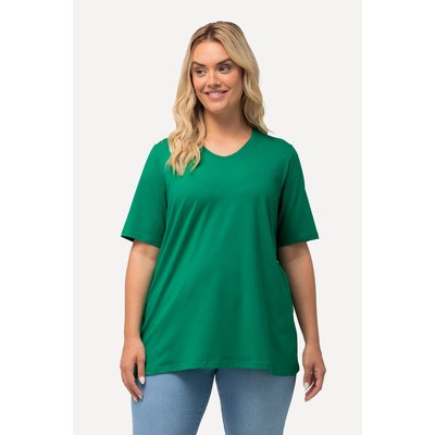 T-shirt à coupe évasée. Décolleté en V et ULLA POPKEN