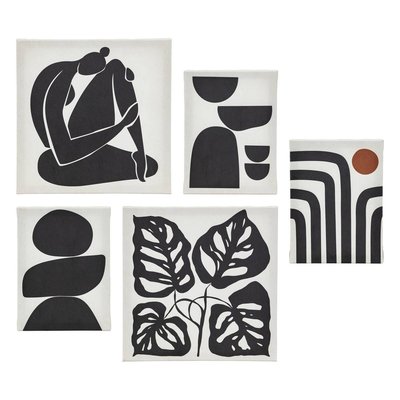 Lot de 5 toiles imprimées CYNTHIA ATMOSPHERA