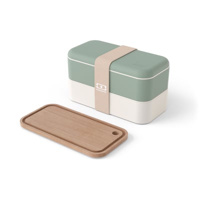 Set lunch box + Planche à découper nomade Made in France MONBENTO