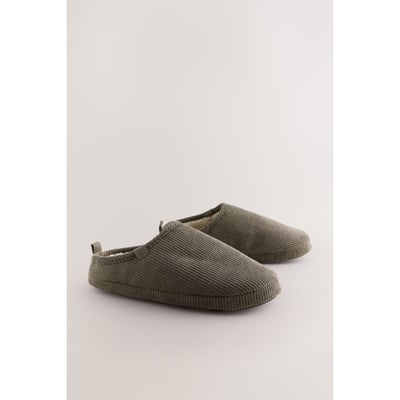 Chaussons mules en velours côtelé NEXT