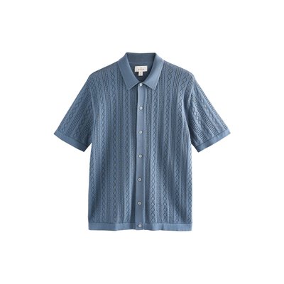 Polo boutonné en soie majoritaire NEXT