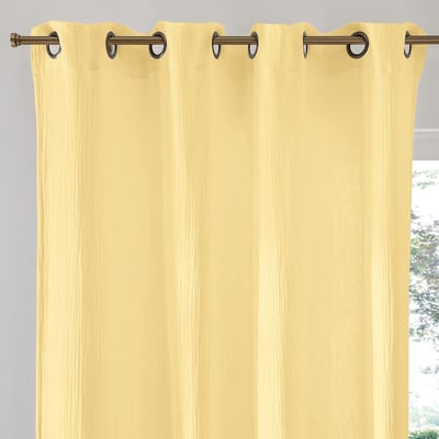 Kumla Cotton Muslin Curtain with Eyelets LA REDOUTE INTERIEURS
