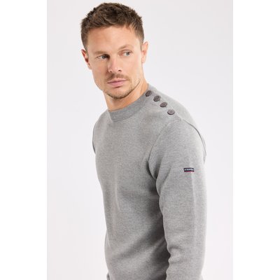 Pull marin à boutons en laine mérinos GOULENEZ ARMOR-LUX
