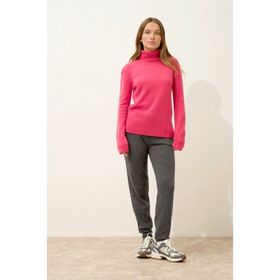 Pull Col Roulé Fraise Lexie JUST CASHMERE