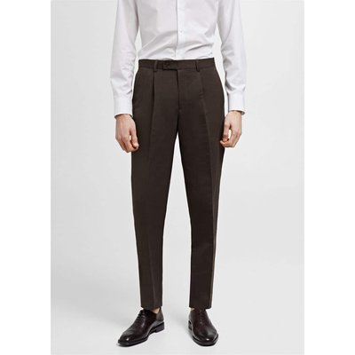 Pantalon costume slim-fit coton lin MANGO MAN