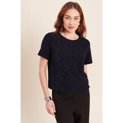 T-shirt col rond manches courtes doublé BREAL
