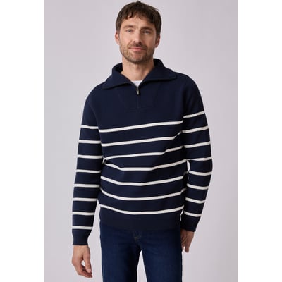 Pull col camionneur zippé DAMART