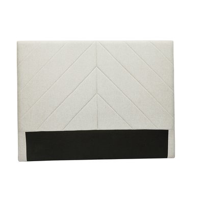 Tête de lit en tissu effet velours beige L160 cm AVAH MILIBOO