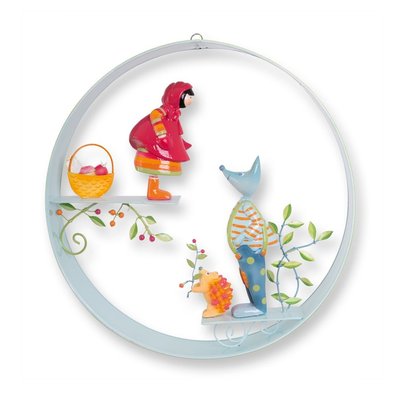 Mobile décoratif Cerceau Le loup et le chaperon rouge L OISEAU BATEAU