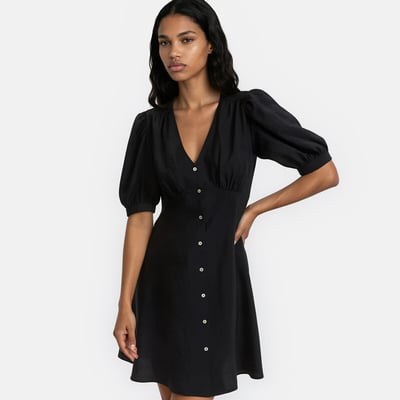 Robe évasée, courte, manches courtes LA REDOUTE COLLECTIONS