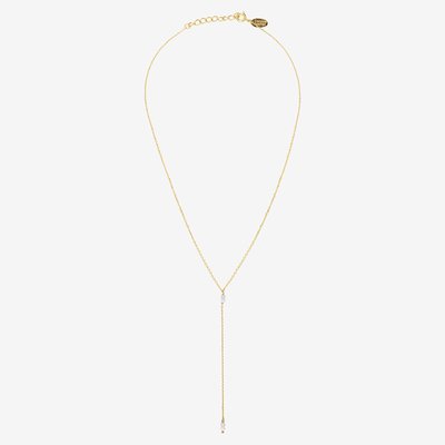 Collier cravate longue venus nacre blanche CAROLINE NAJMAN