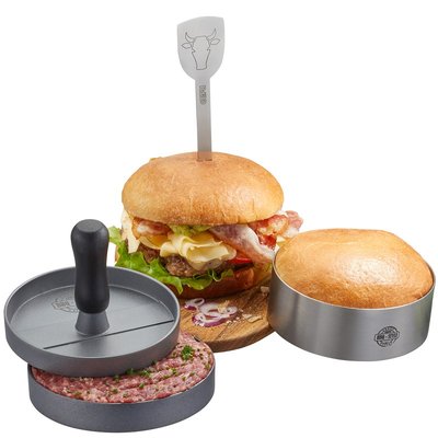 Kit à burger BBQ, 3 pièces GEFU