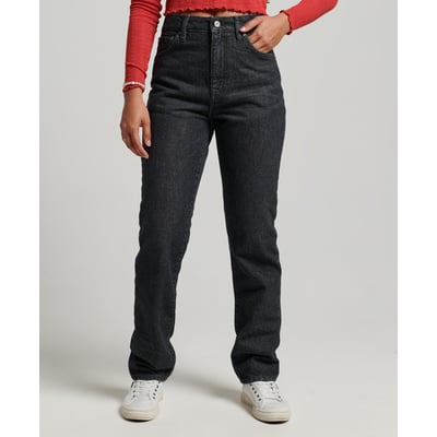 Jean droit à taille haute en coton bio SUPERDRY