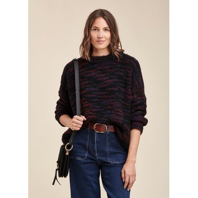 Pull oversize maille fantaisie LA FEE MARABOUTEE