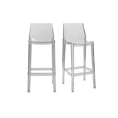 Tabourets de bar design intérieur - extérieur H75 cm (lot de 2) YLAK MILIBOO