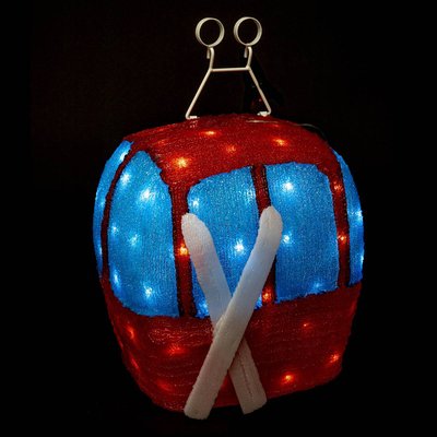 Télécabine lumineuse extérieure H36.5cm 80 LED + transfo FEERIC LIGHTS & CHRISTMAS