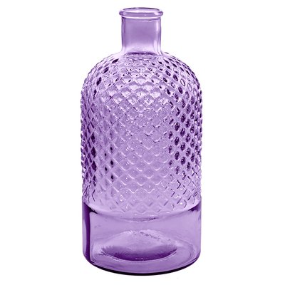 Vase bouteille en verre recyclé h 28 cm DIAMOND SENSEI MAISON