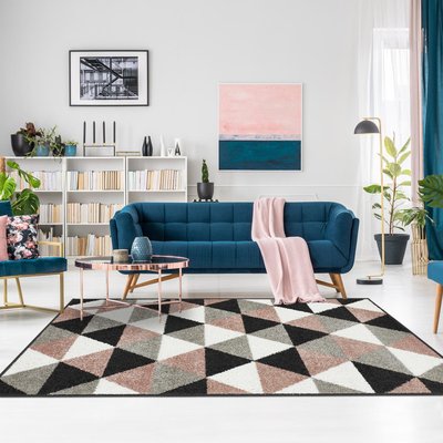 Tapis salon et chambre tissé motif géométrique KARCA UN AMOUR DE TAPIS