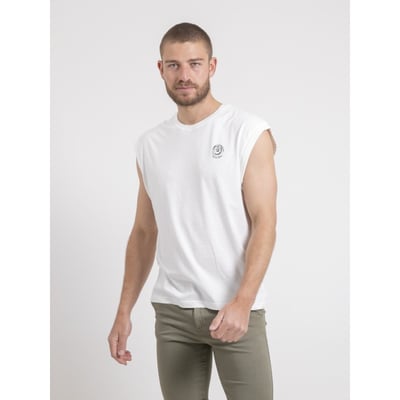 T-shirt Sans Manches Col Rond Pur Coton Negak RITCHIE
