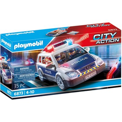 Voiture de policiers avec gyrophare et sirène PLAYMOBIL