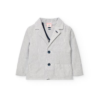 Blazer oxford à rayures BOBOLI