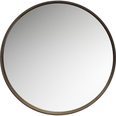 Miroir rond doré élégant style décoration intérieure RECOLLECTION
